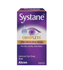 Systane Complete Lubricant Eye Drops box and bottle