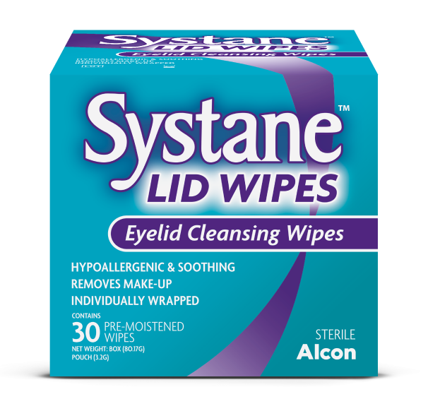 Systane Lid Wipes box