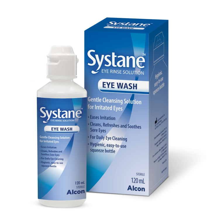 Systane Eye Wash bottle and box