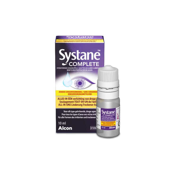 Systane™ Complete oogdruppels product afbeelding en flesje