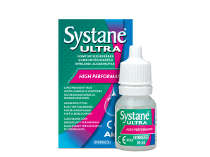 Systane® Ultra-øjendråber, produktæske og karton med hætteglas