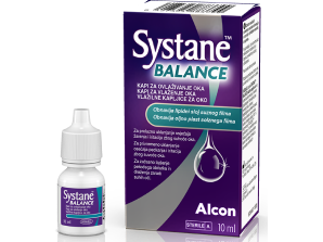Systane® Balance kapi za ovlaživanje oka- kartonska ambalaža za bočicu i kutija proizvoda