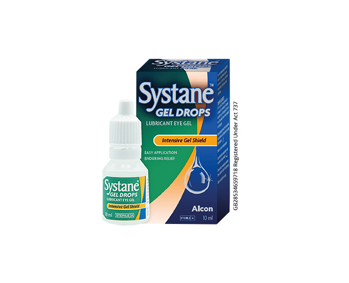 Systane® Gel Drops carton and product box