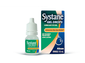 Systane® Gel Drops Eye Gel vial carton and product box