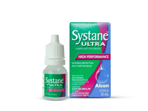 Systane® Ultra Eye Drops vial carton and product box