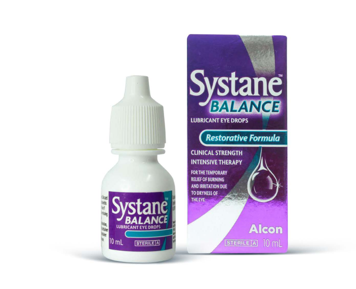 Systane® Balance Eye Drops vial carton and product box