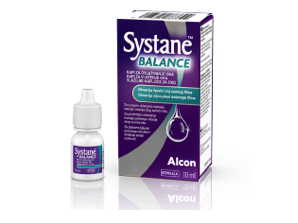 Systane® Balance vlažilne kapljice za oči slika škatlice in vsebnika za večkratno uporabo