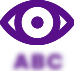 Icon showing blurry vision