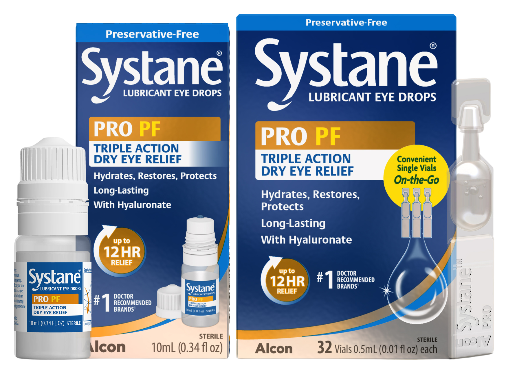 Systane Pro Preservative Free product box by Alcon