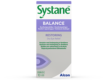 Systane® Balance voitelevien silmätippojen pullolaatikko