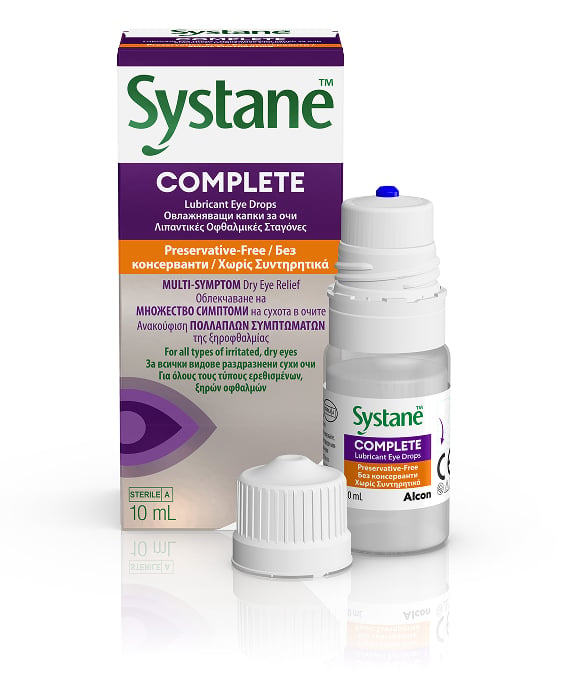 Systane Night Gel Comforting Dry Eye Relief product box by Alcon
