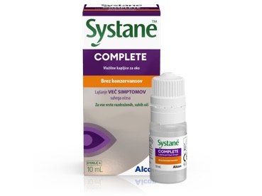New Systane® Complete kapljice za oči brezkonzervansov embalaža