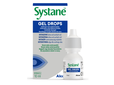 Balenie a krabička očného gélu Systane® Gel Drops