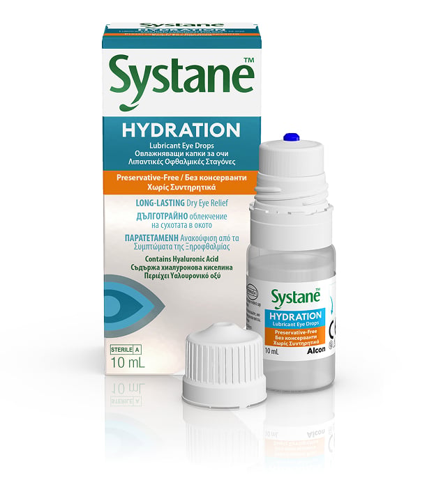 Systane Night Gel Comforting Dry Eye Relief product box by Alcon