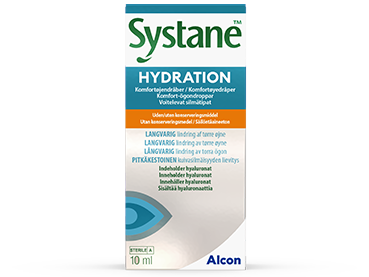 Systane Hydration uten konserveringsmiddel-komfortøyedråper produkteske