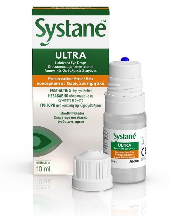 Systane Night Gel Comforting Dry Eye Relief product box by Alcon