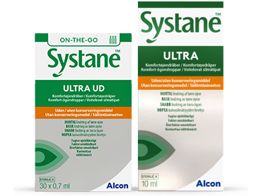 Systane Ultra uten konserveringsmiddel-komfortøyedråper produkteske