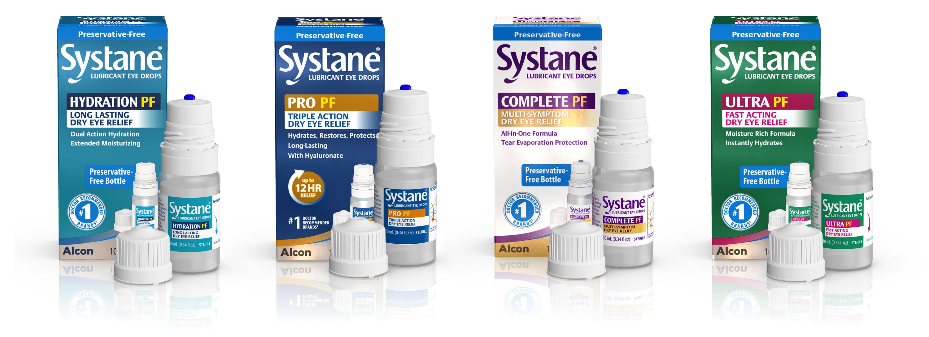 Systane Gel Drops vial carton and product box Alcon