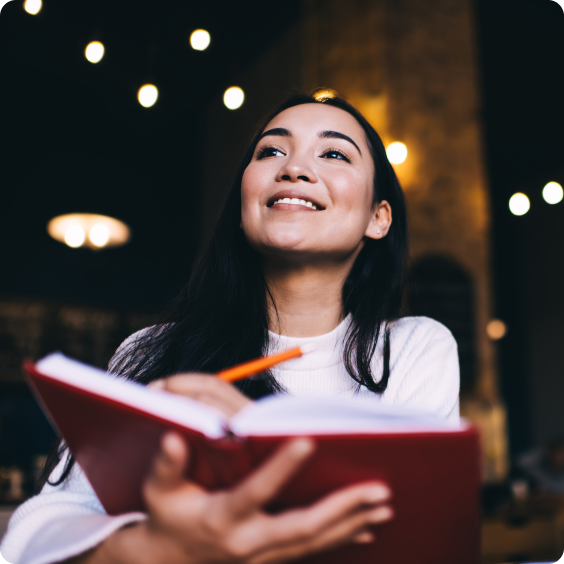 Woman with a book