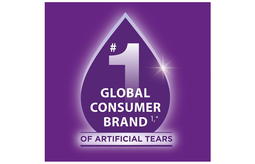 Text inside drop saying #1 global consumer brand